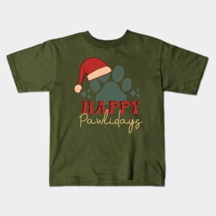 Happy Pawlidays Kids T-Shirt